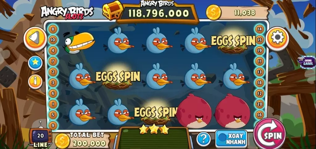 Giới thiệu chung về tựa game nổ hũ Angry Birds Slots