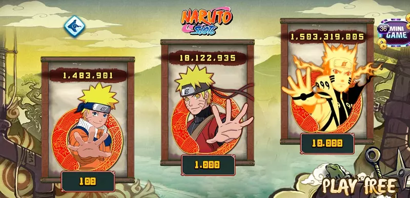 Sơ lược một số về tựa game slots Naruto 