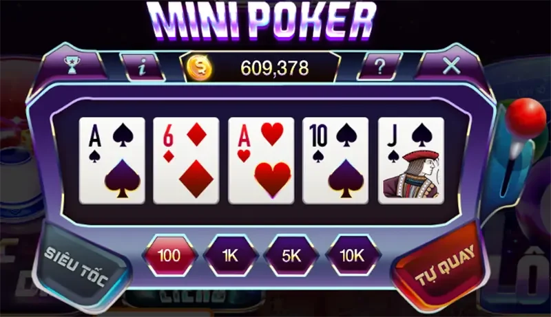 Giới thiệu chung về trò chơi Mini game Poker