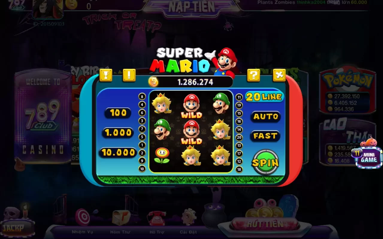 Nắm bắt về luật chơi của tựa game Super Mario tại 789club